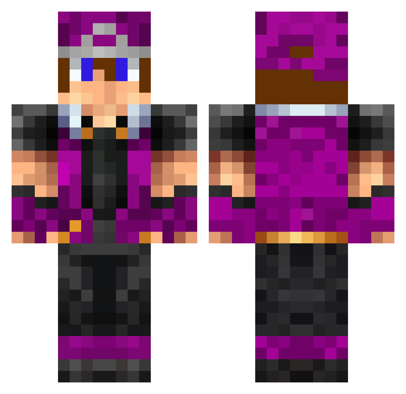 macs Minecraft skin, front and back view