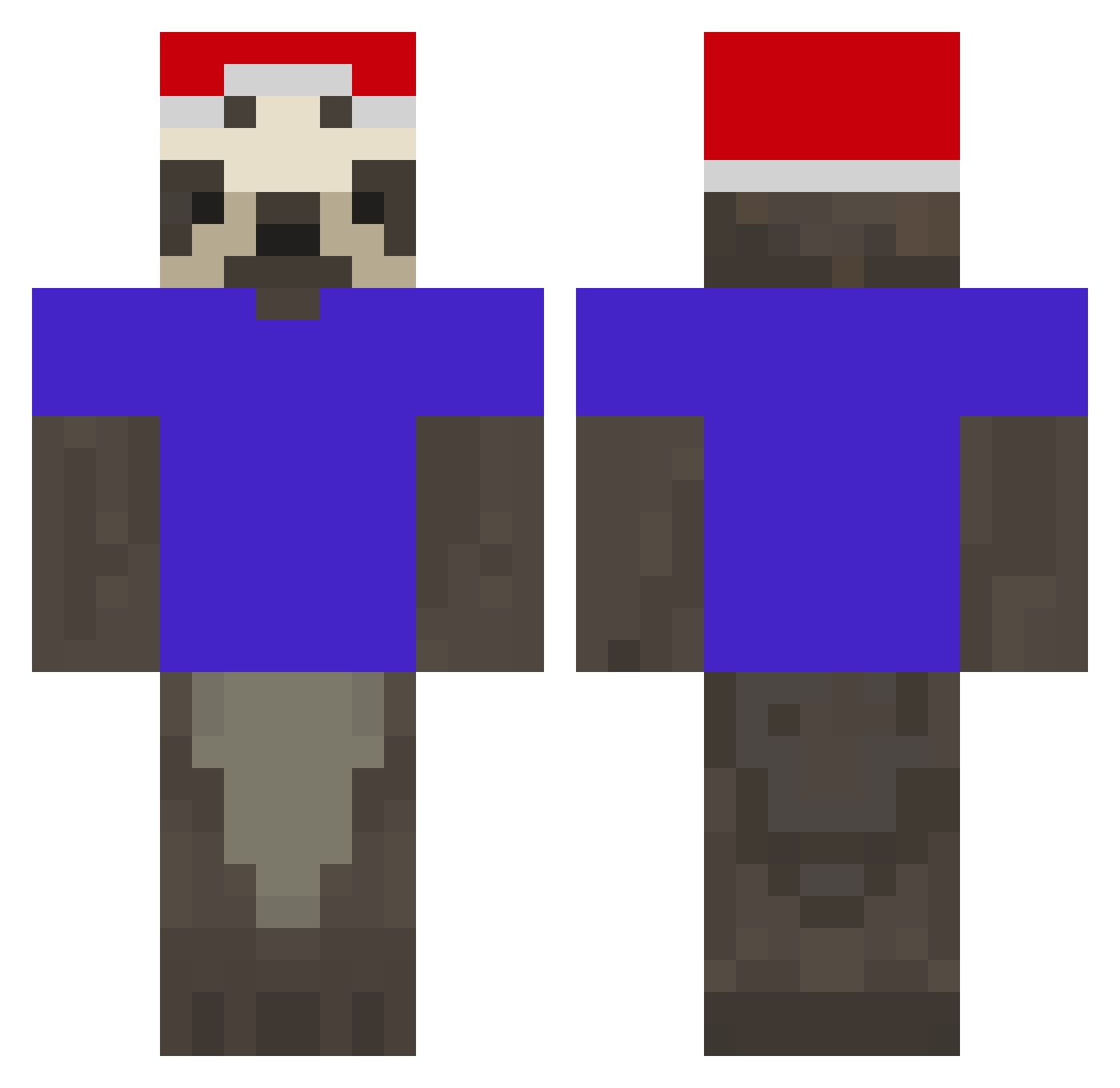 zencactus Minecraft skin, front and back view