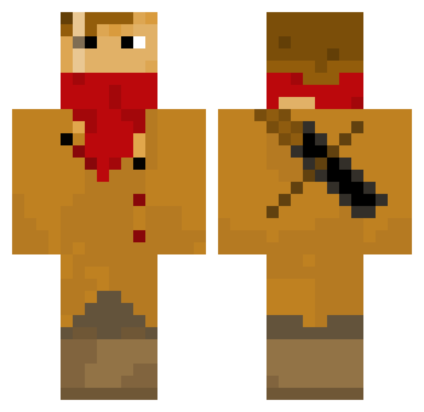 _Daws_ Minecraft skin, front and back view