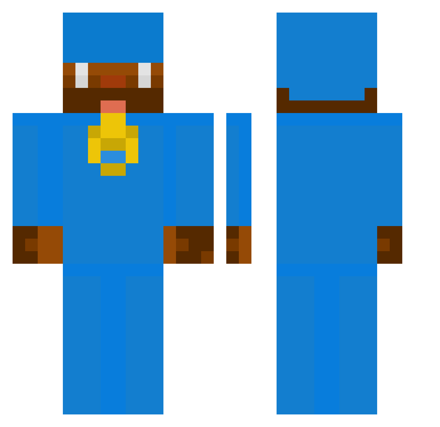 BolasDgilgaros Minecraft skin, front and back view