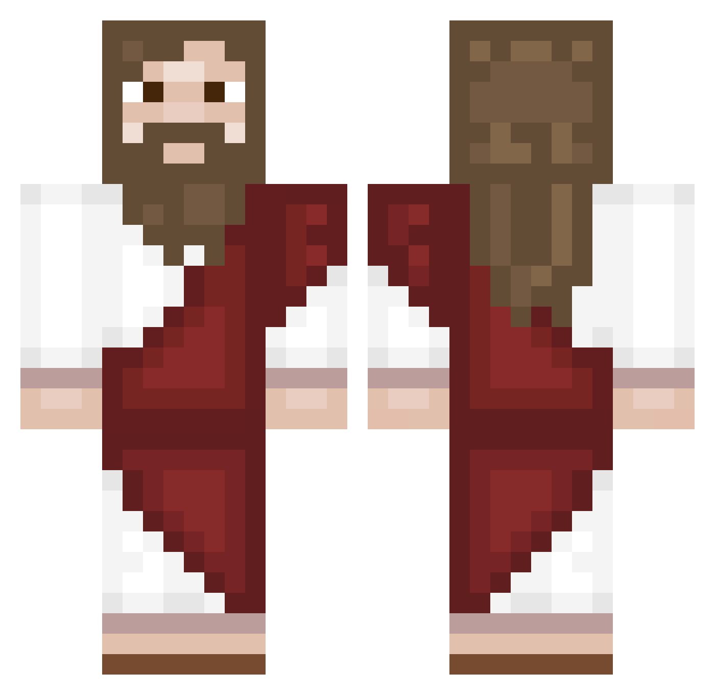 BlatantBoxing Minecraft skin, front and back view