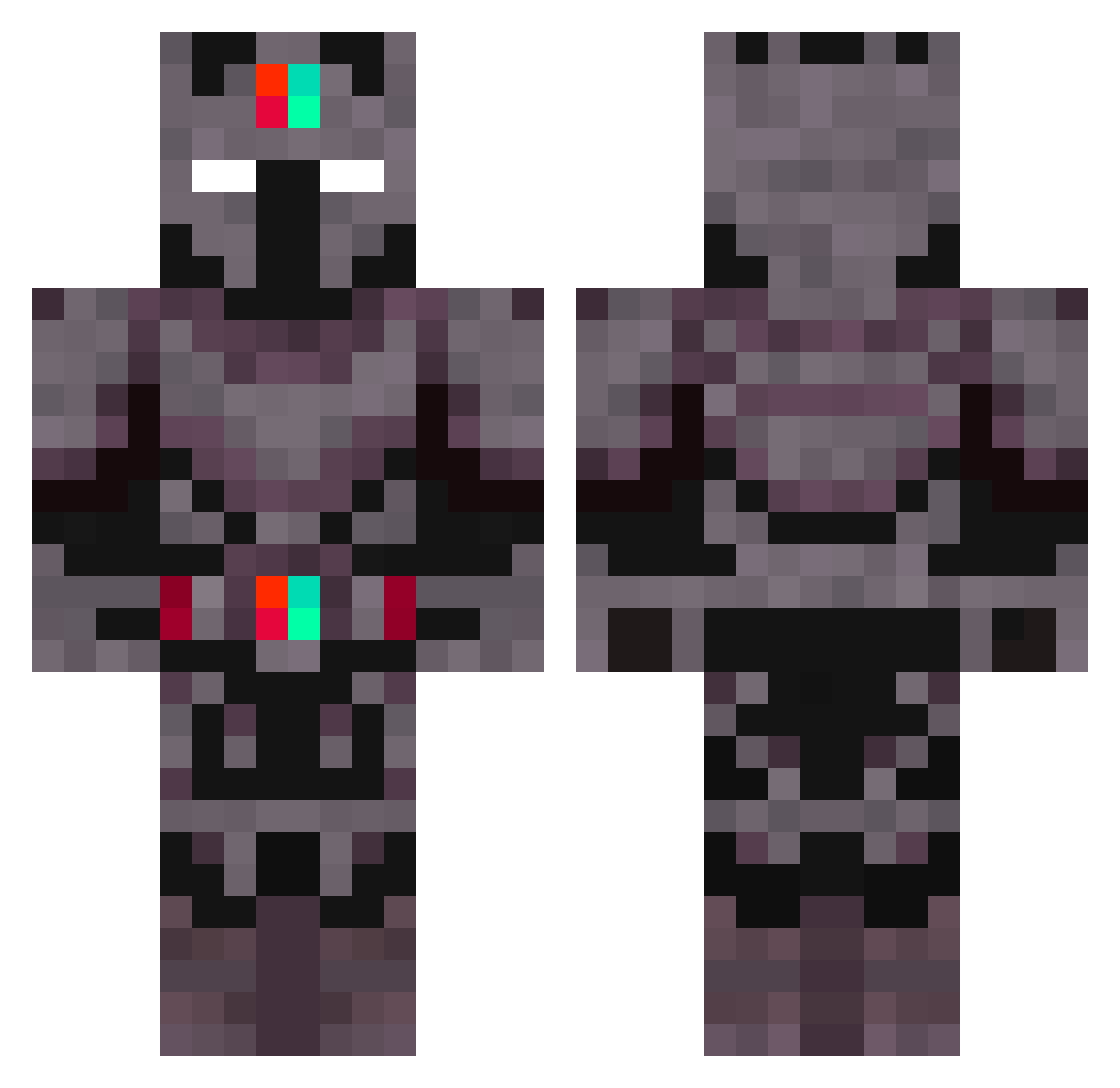 ___KYOJIN___ Minecraft skin, front and back view