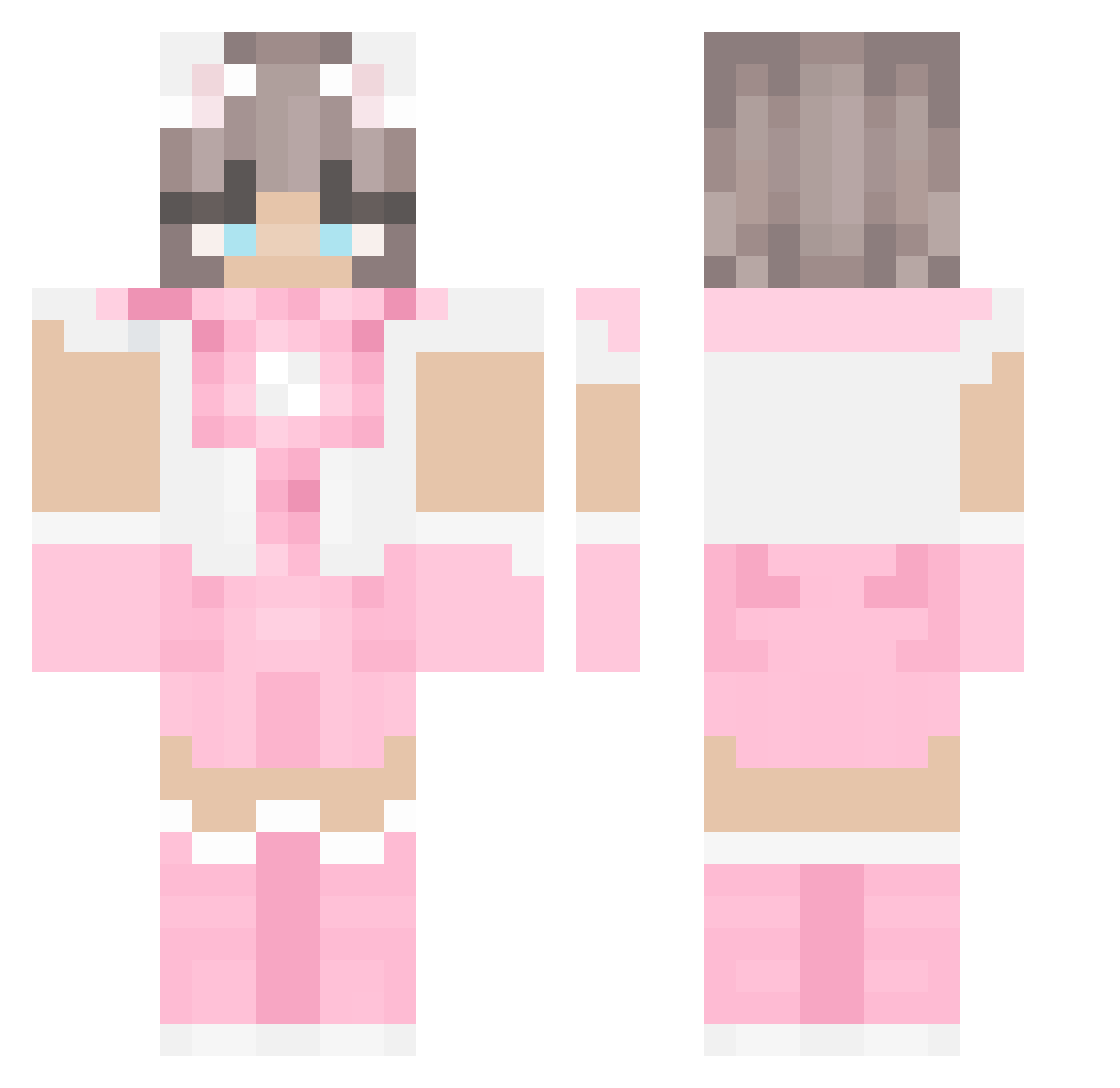 SuperCreepy_14 Minecraft skin, front and back view