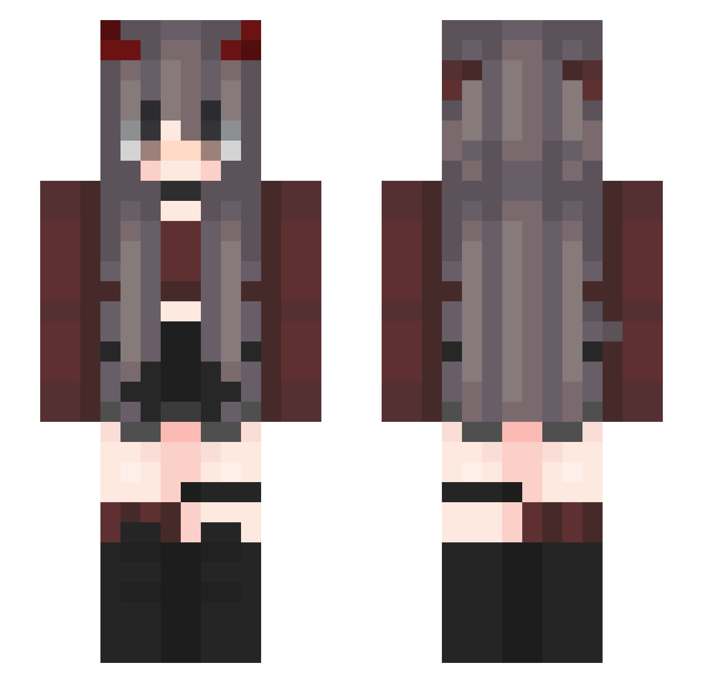 SunnyD1980 Minecraft skin, front and back view