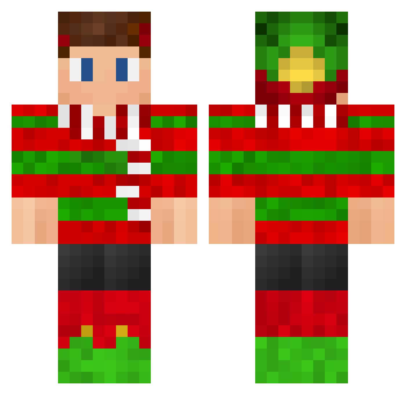 _NyrexTV_ Minecraft skin, front and back view