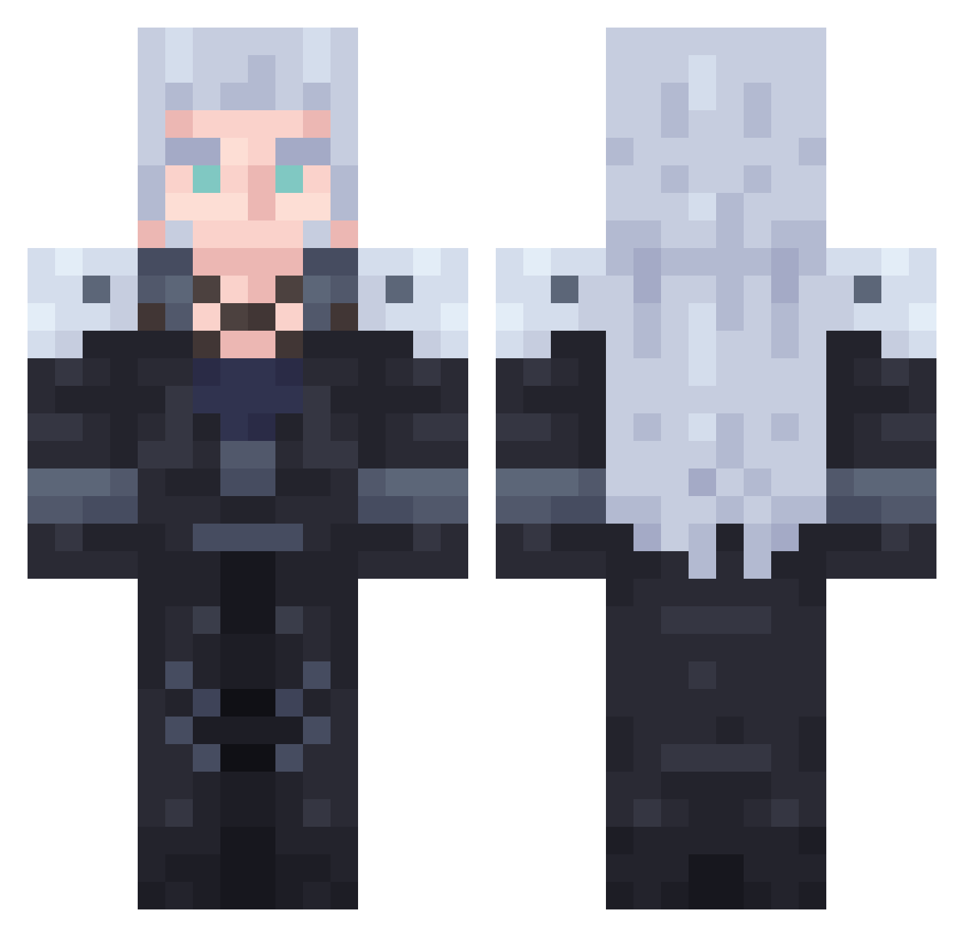 BeanTree007 Minecraft skin, front and back view