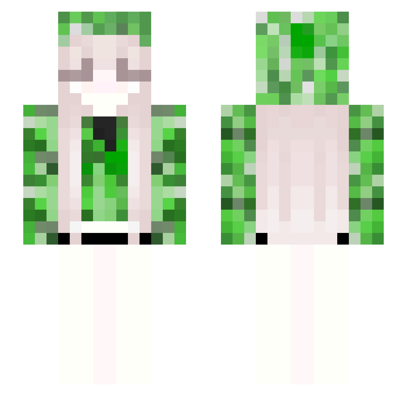 haram0204 Minecraft skin, front and back view