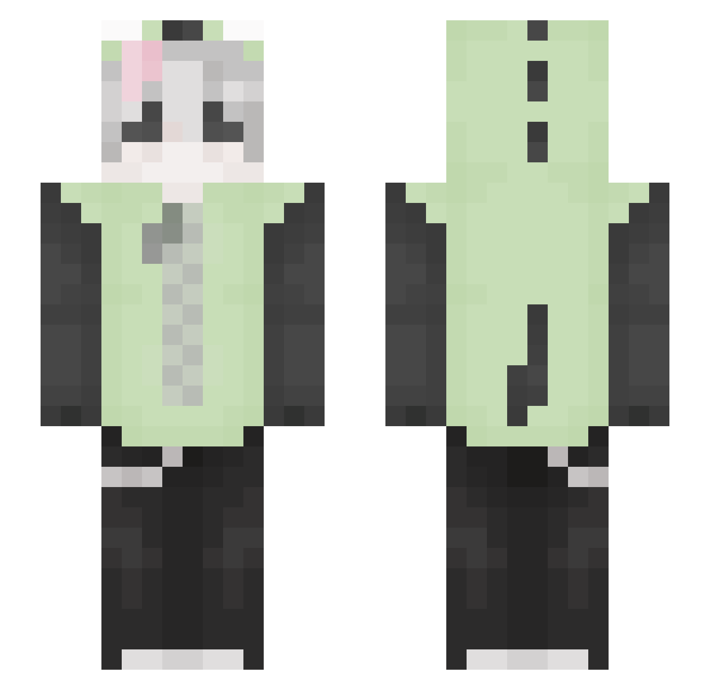 Sal_jx Minecraft skin, front and back view