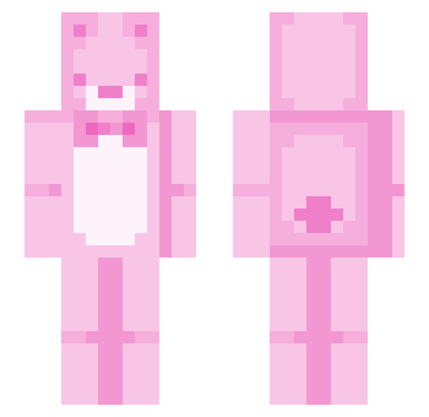 karalene Minecraft skin, front and back view