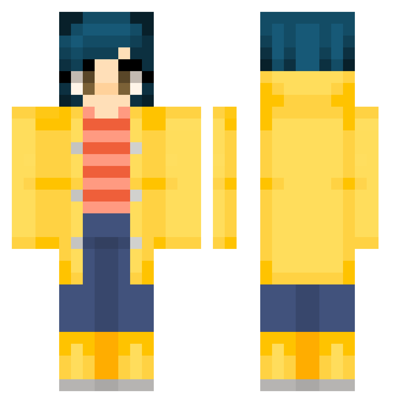 karieanne Minecraft skin, front and back view