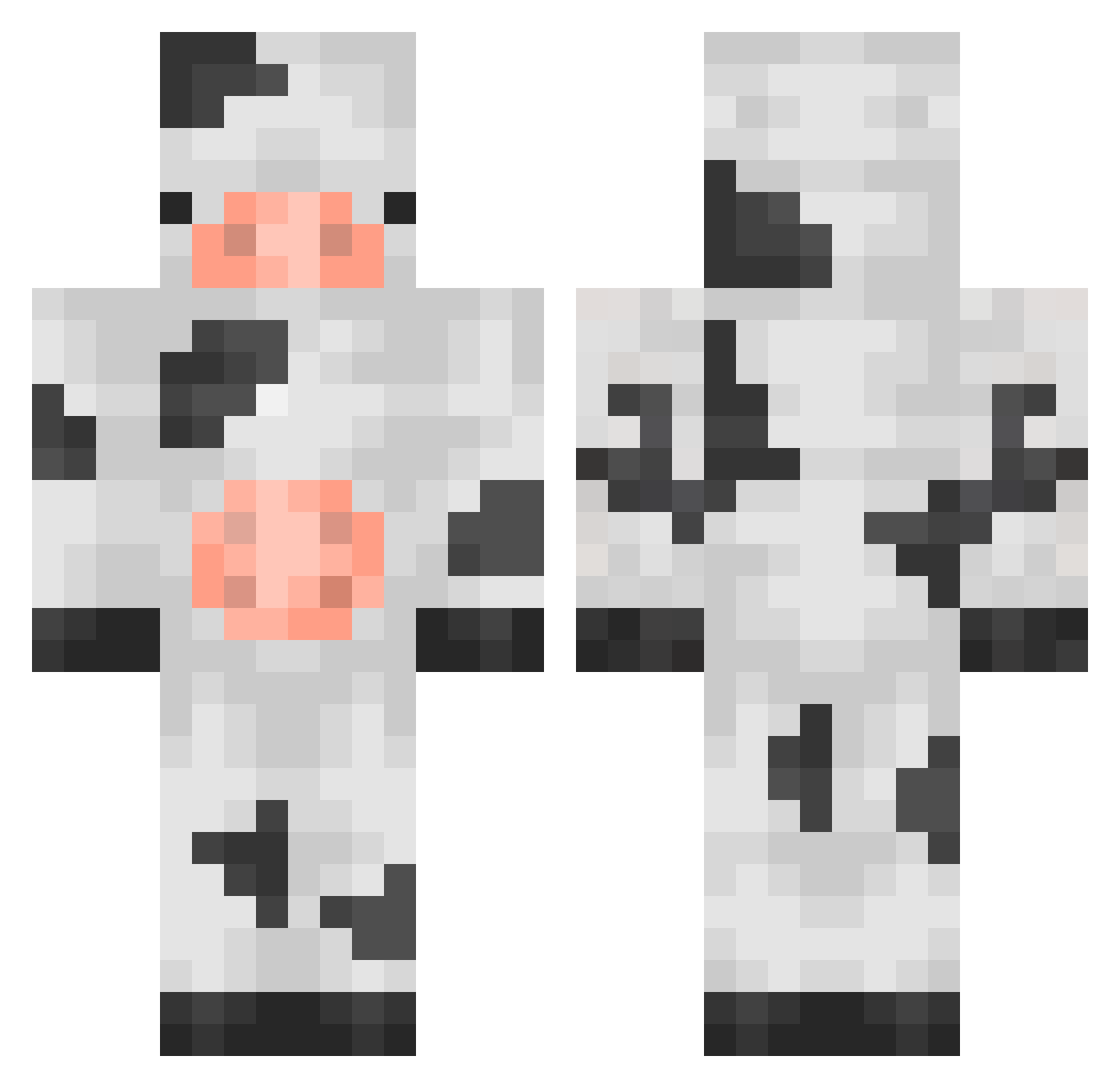 tamaha Minecraft skin, front and back view