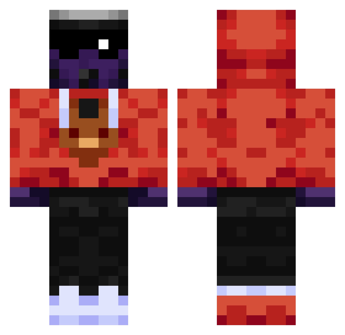 Epiccmp Minecraft skin, front and back view