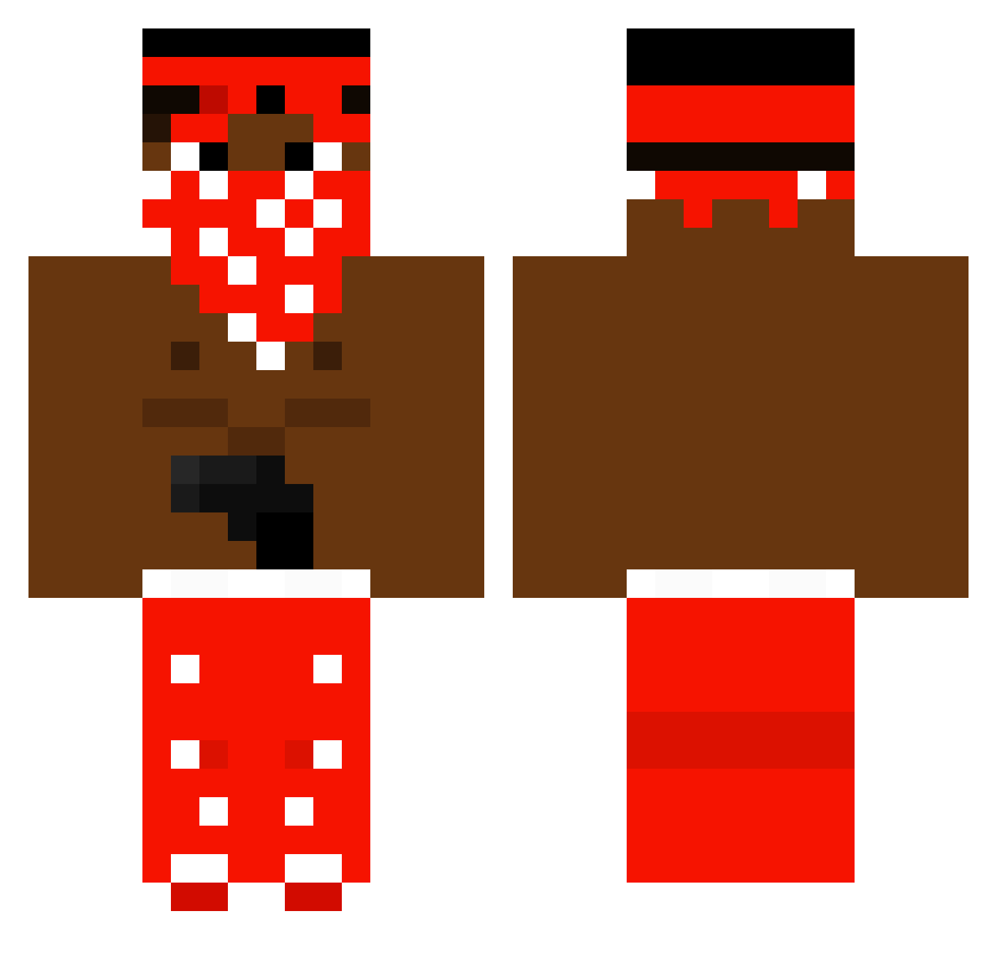 MarlonMEX Minecraft skin, front and back view