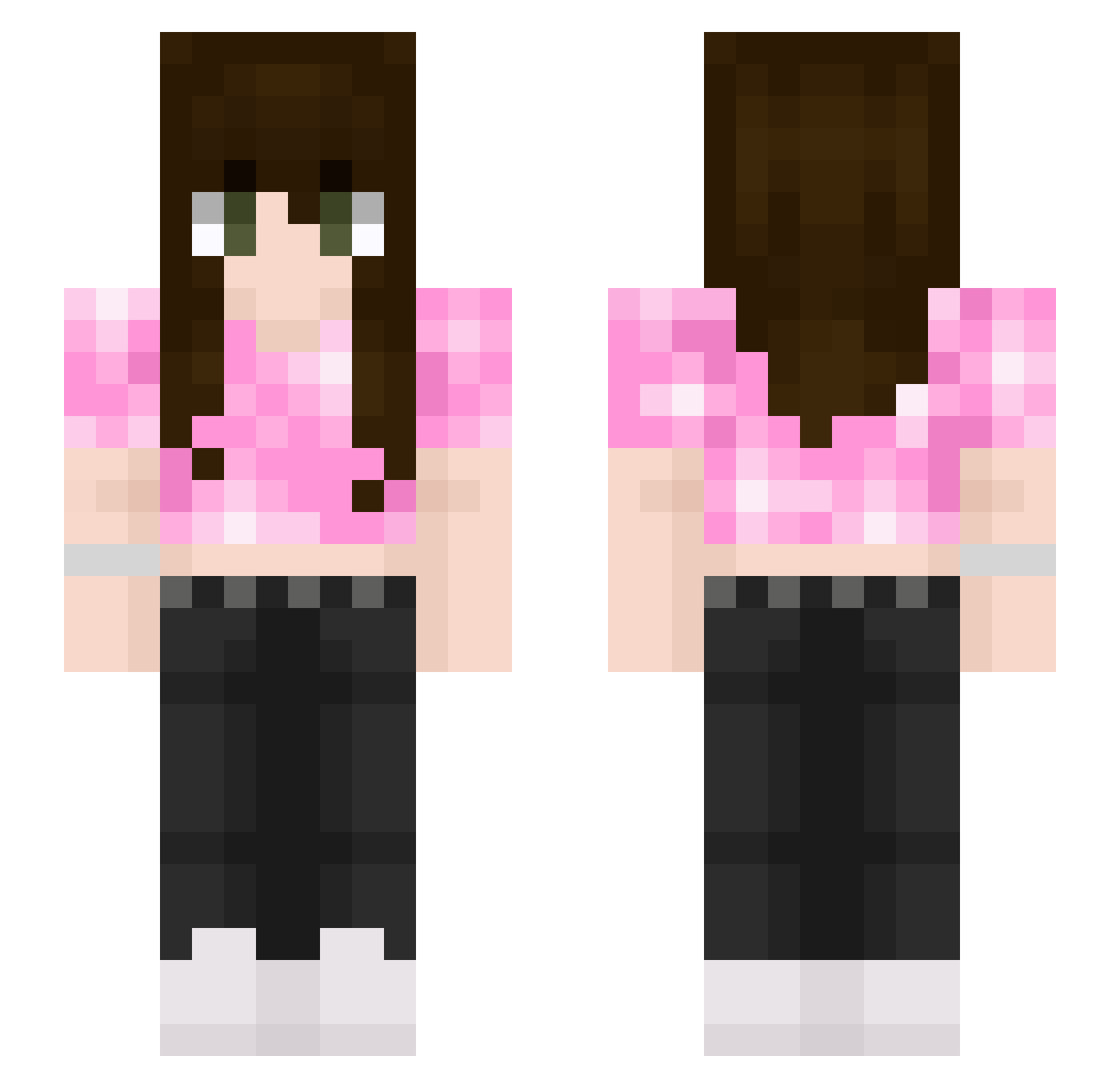 Piepmatz2006 Minecraft skin, front and back view