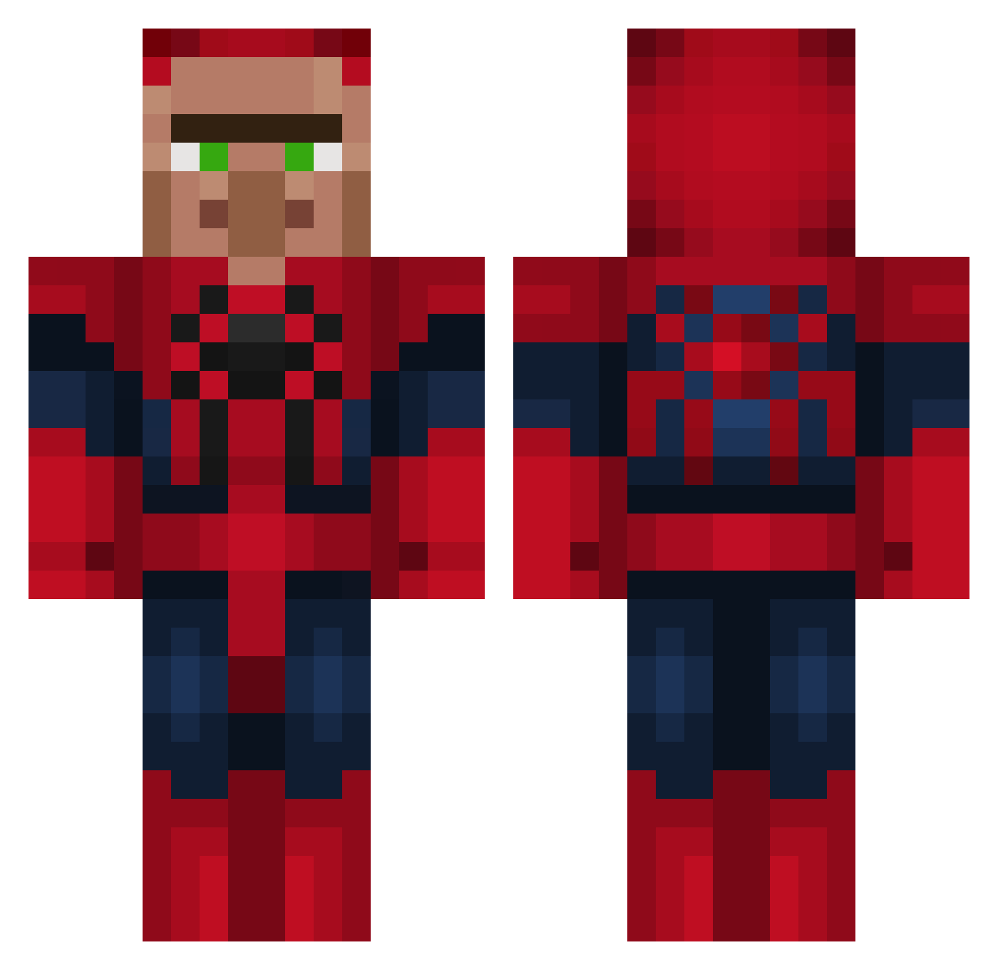 slmpax04 Minecraft skin, front and back view