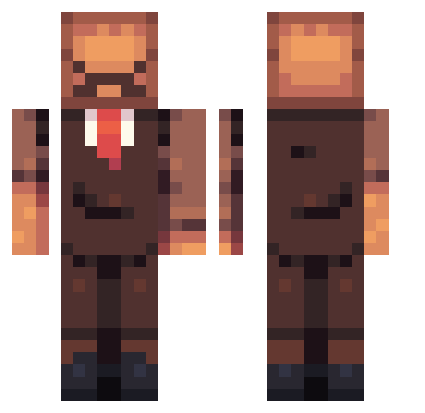 FoggyCube11770 Minecraft skin, front and back view