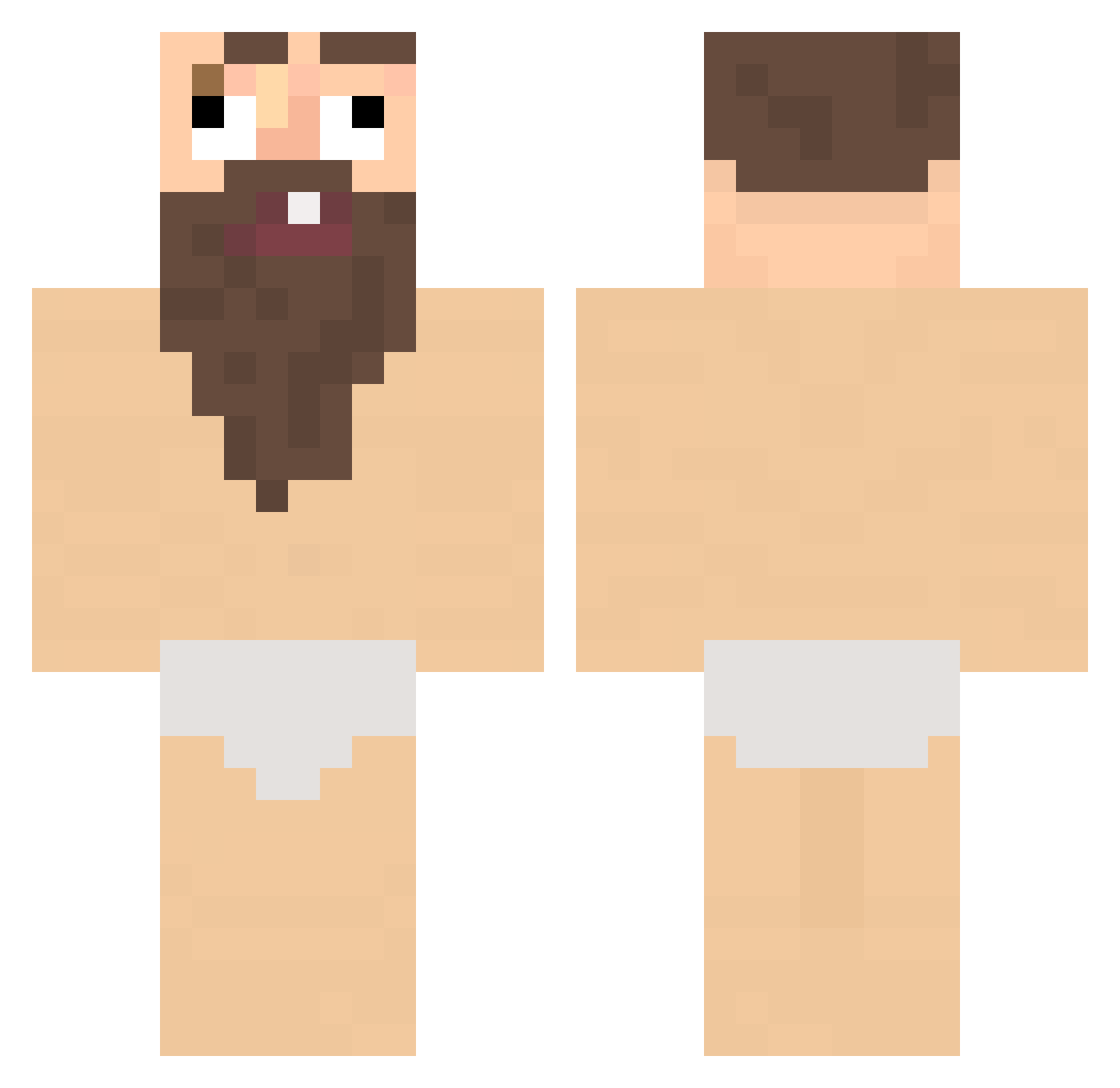 Ka6is Minecraft skin, front and back view