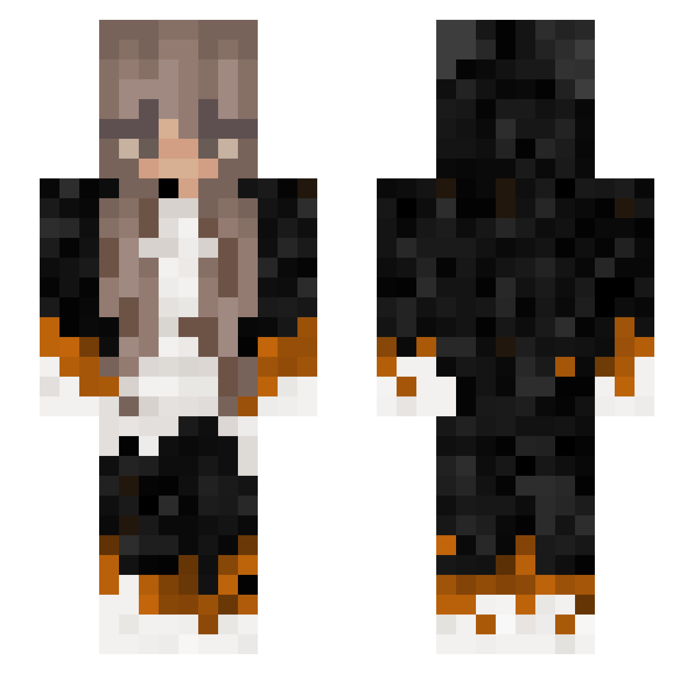 posmucanie Minecraft skin, front and back view