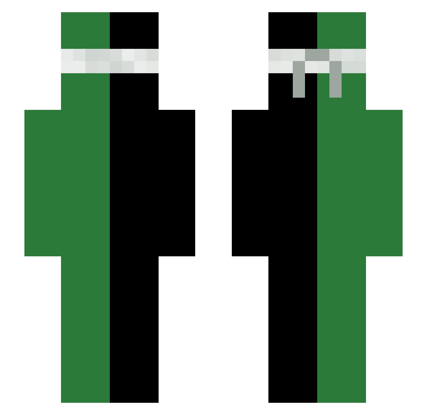 Sebbel09 Minecraft skin, front and back view