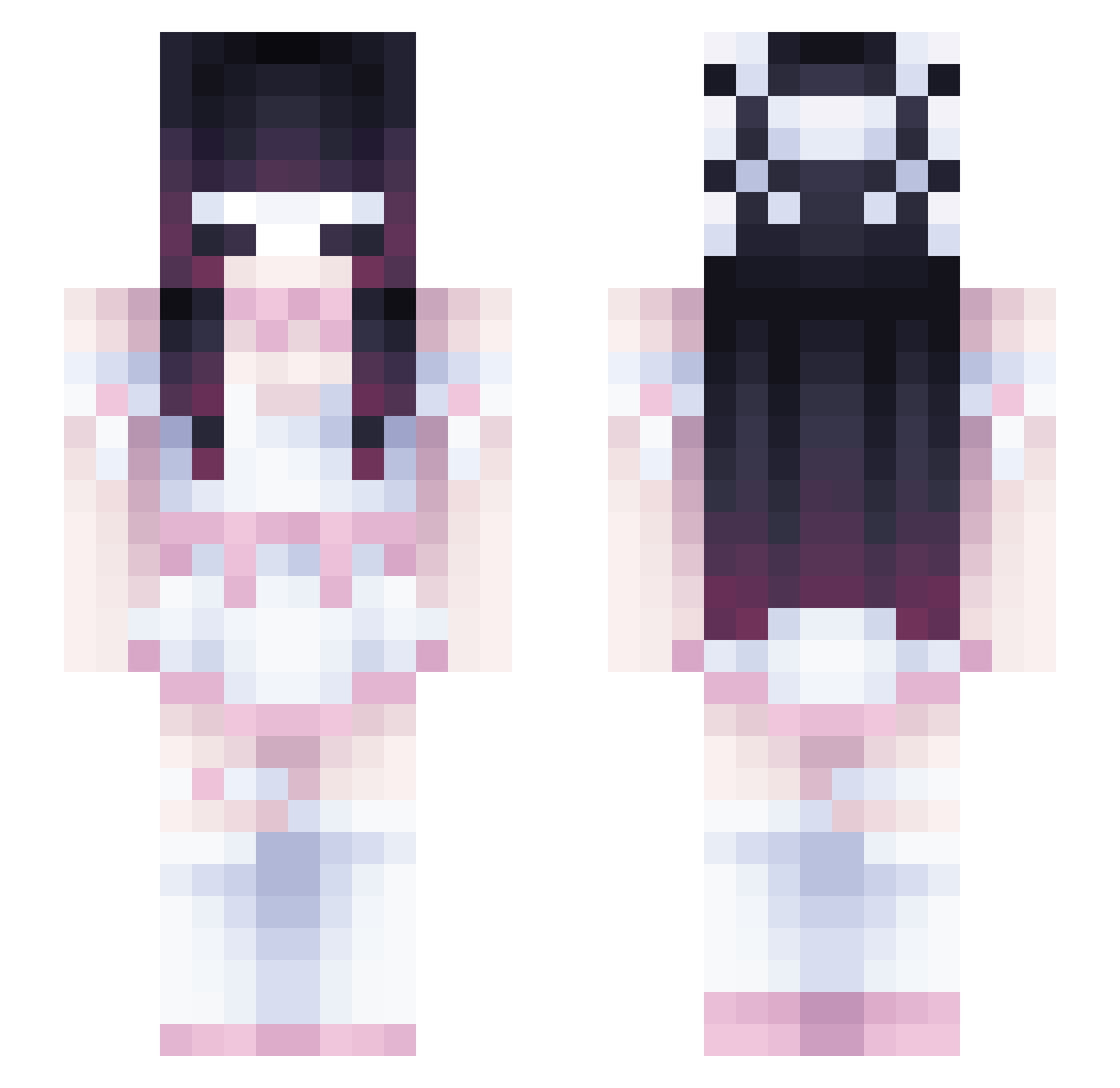 TheGameDemon159 Minecraft skin, front and back view