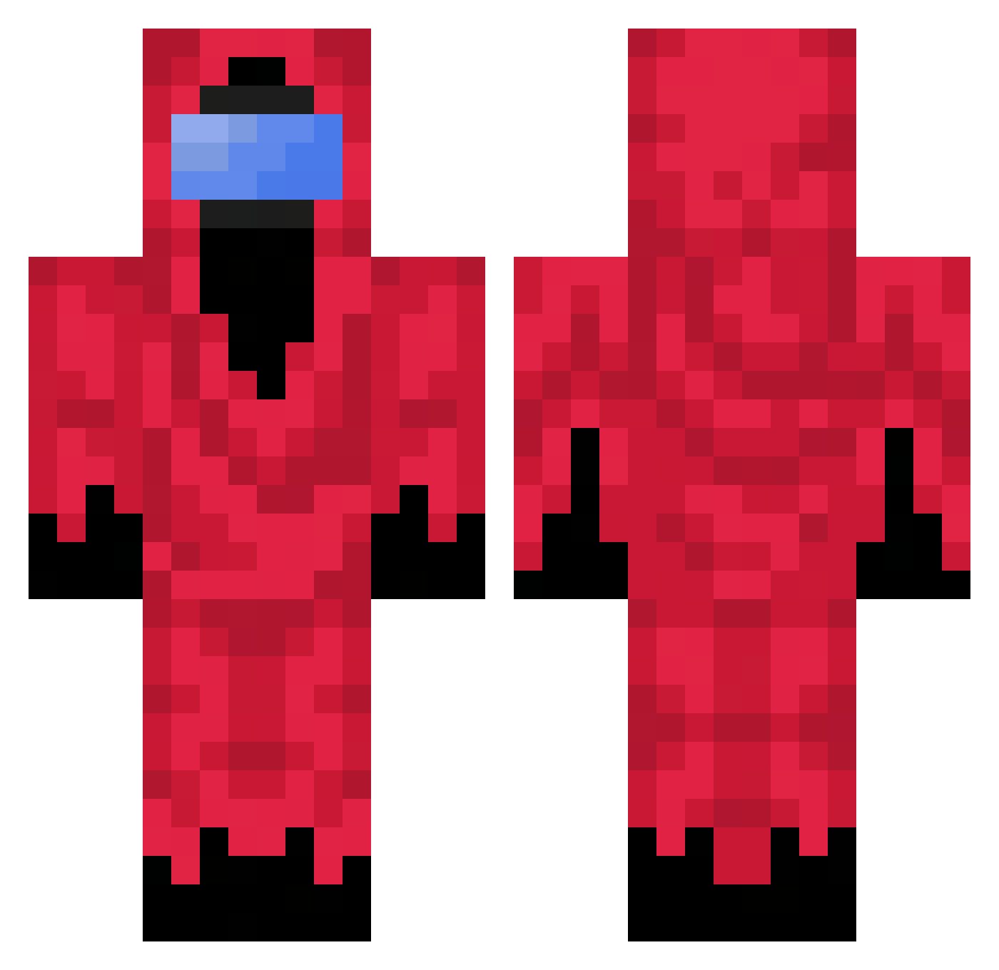 NovaJoe Minecraft skin, front and back view