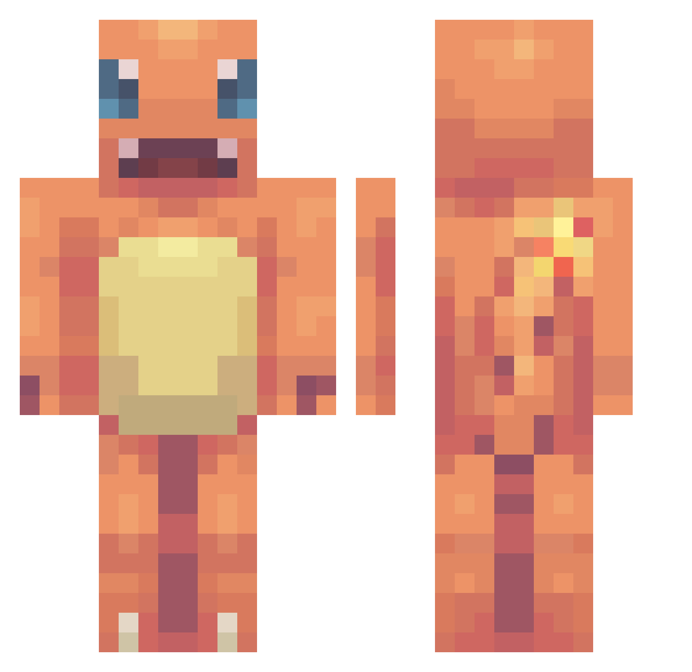 batmanjoker197 Minecraft skin, front and back view
