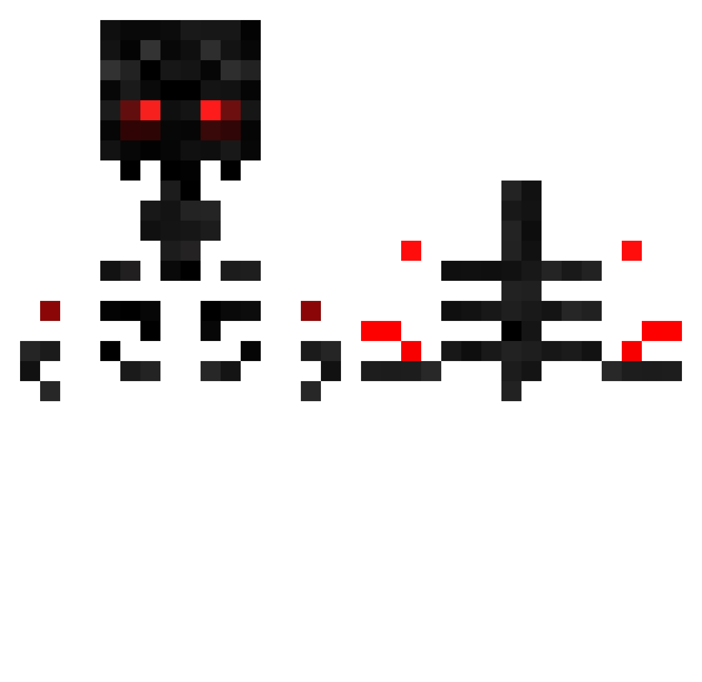 DBones711 Minecraft skin, front and back view