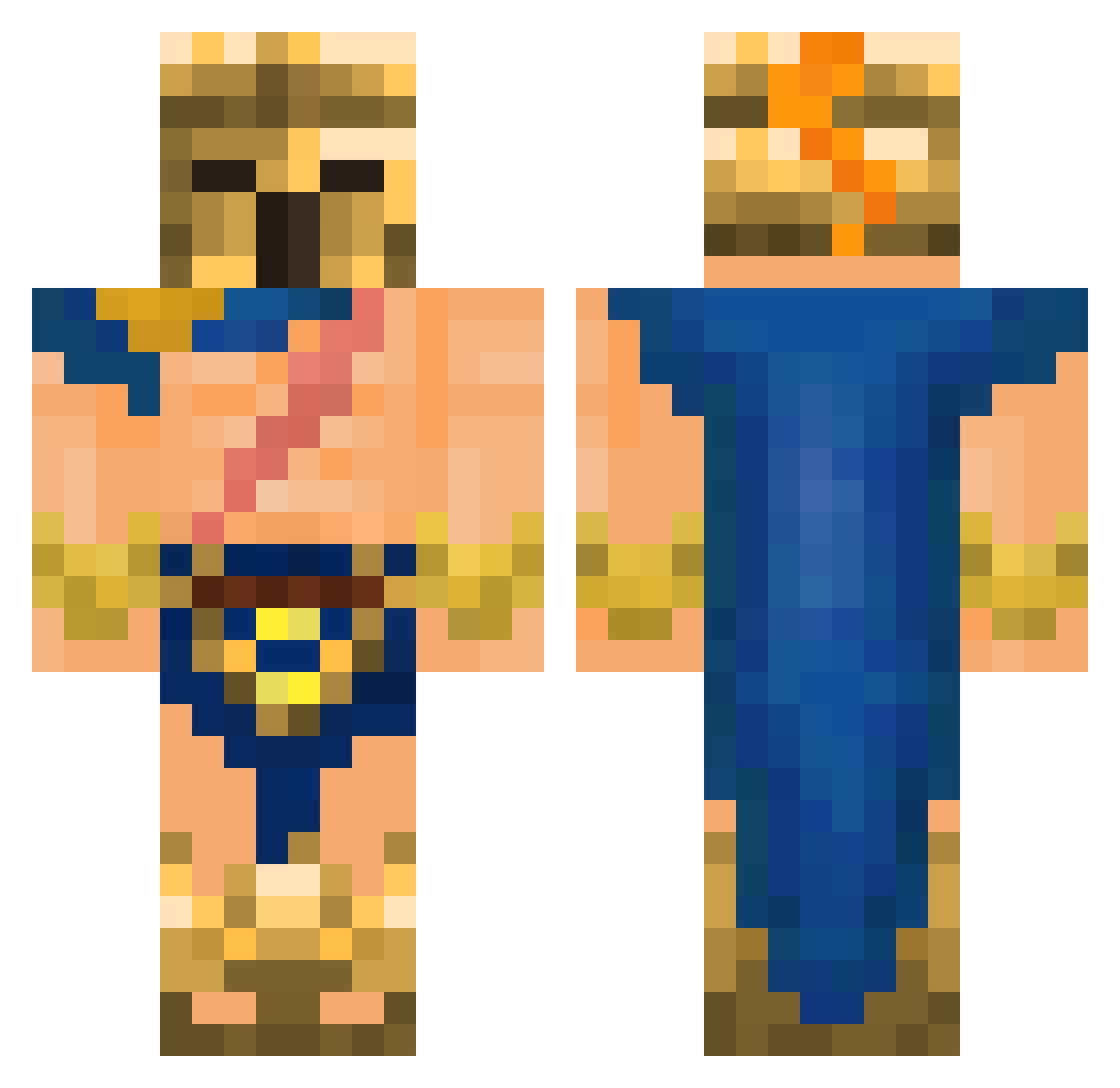 ShmungusEnjoyer Minecraft skin, front and back view