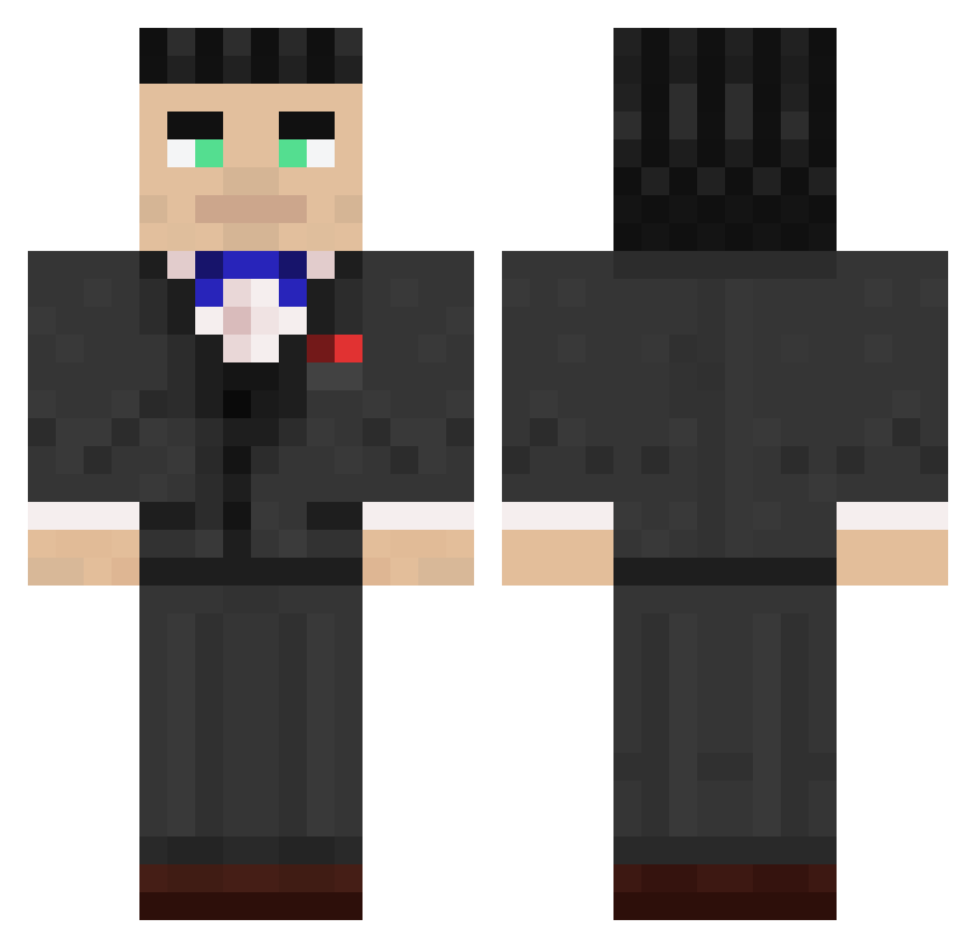 so_Lollo Minecraft skin, front and back view