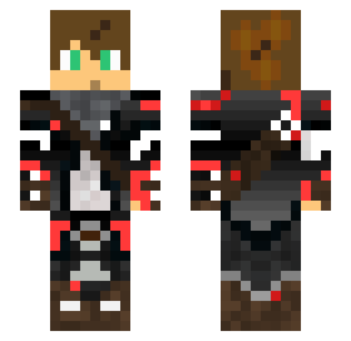 P3RSONO_ Minecraft skin, front and back view