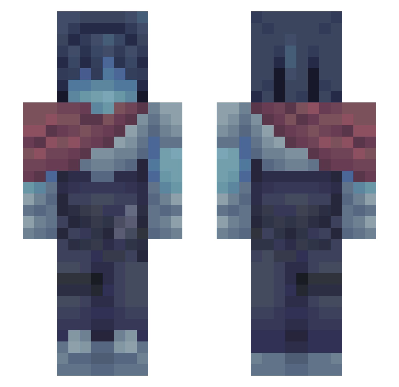 Eymenemo_ Minecraft skin, front and back view