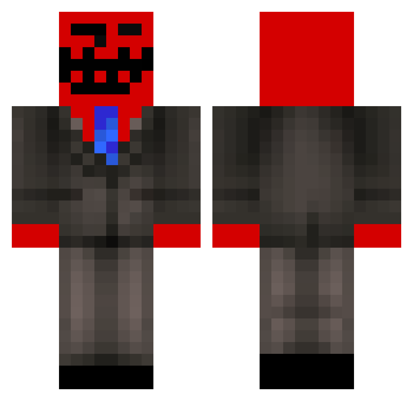 Sakupen_Egg Minecraft skin, front and back view