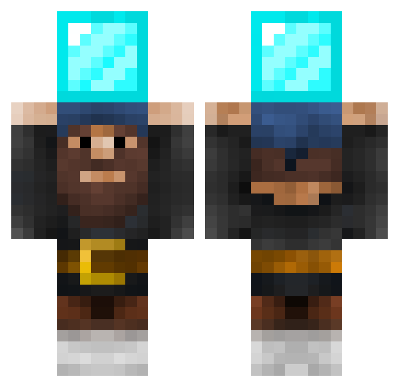 Janina19 Minecraft skin, front and back view