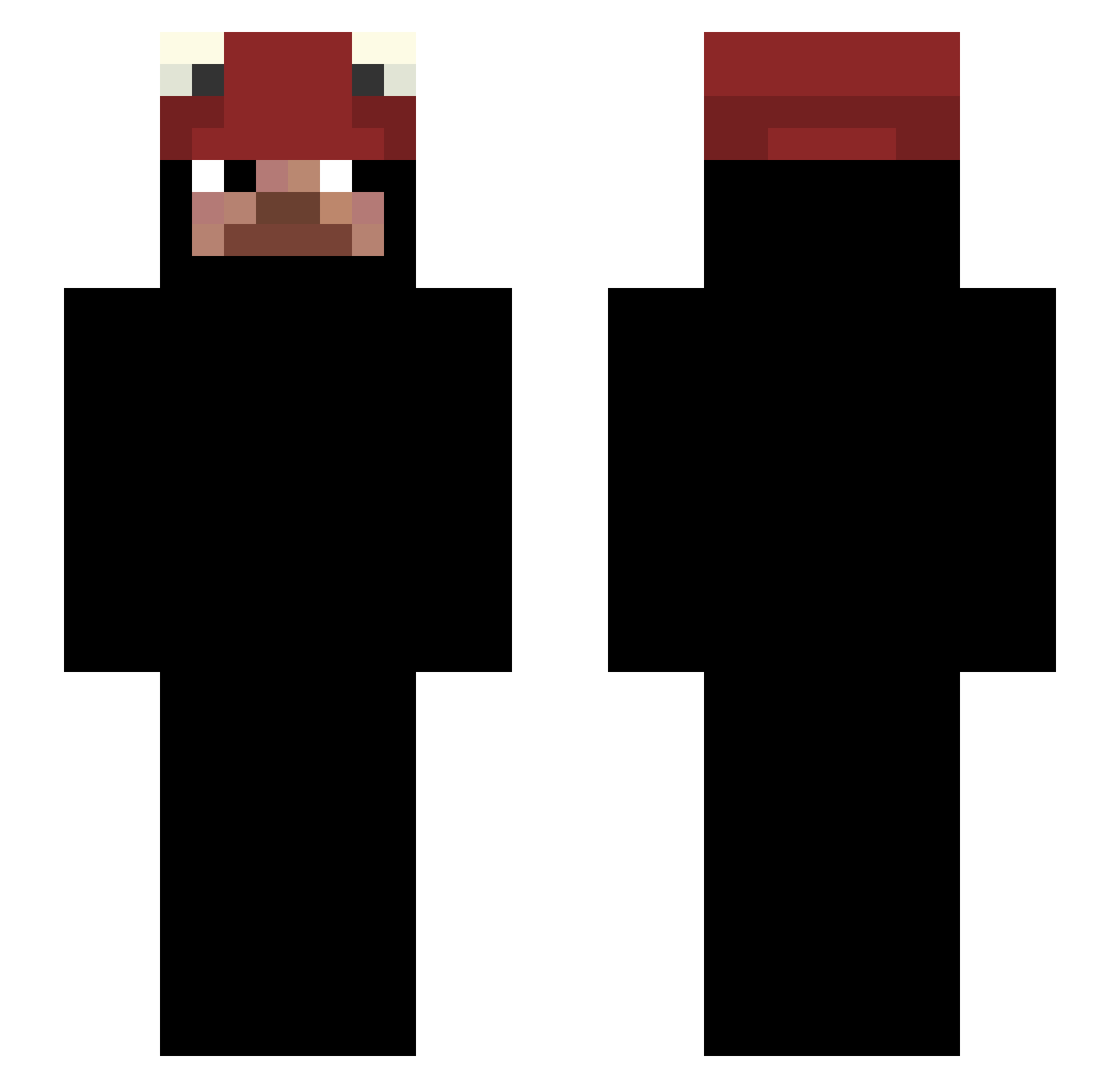 CuzImCubic Minecraft skin, front and back view