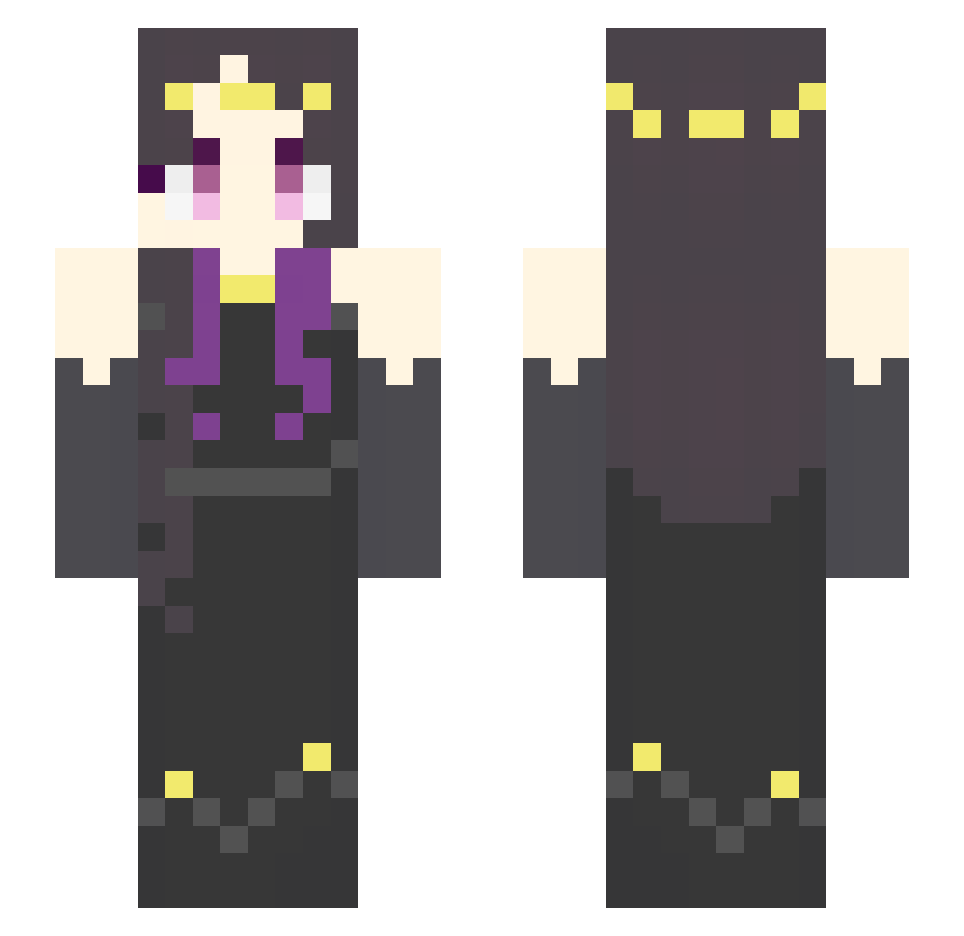 i_xiimx Minecraft skin, front and back view