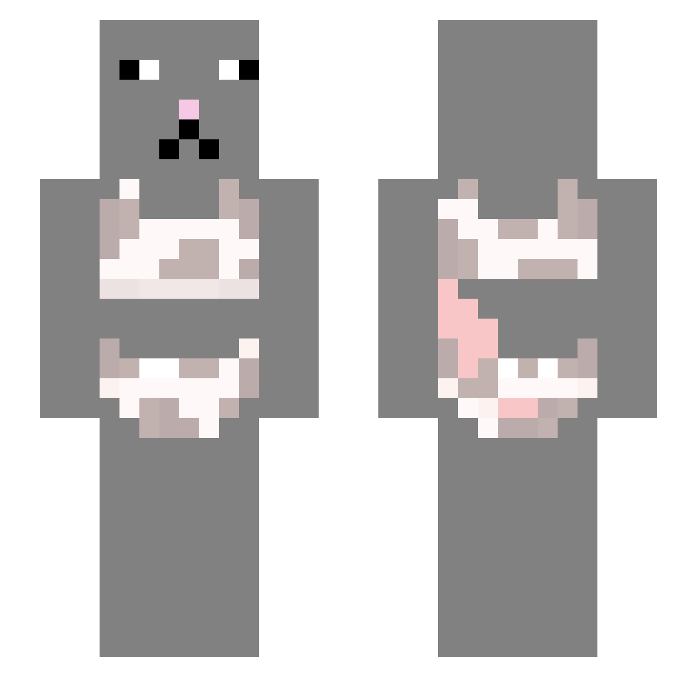 wyattjh Minecraft skin, front and back view