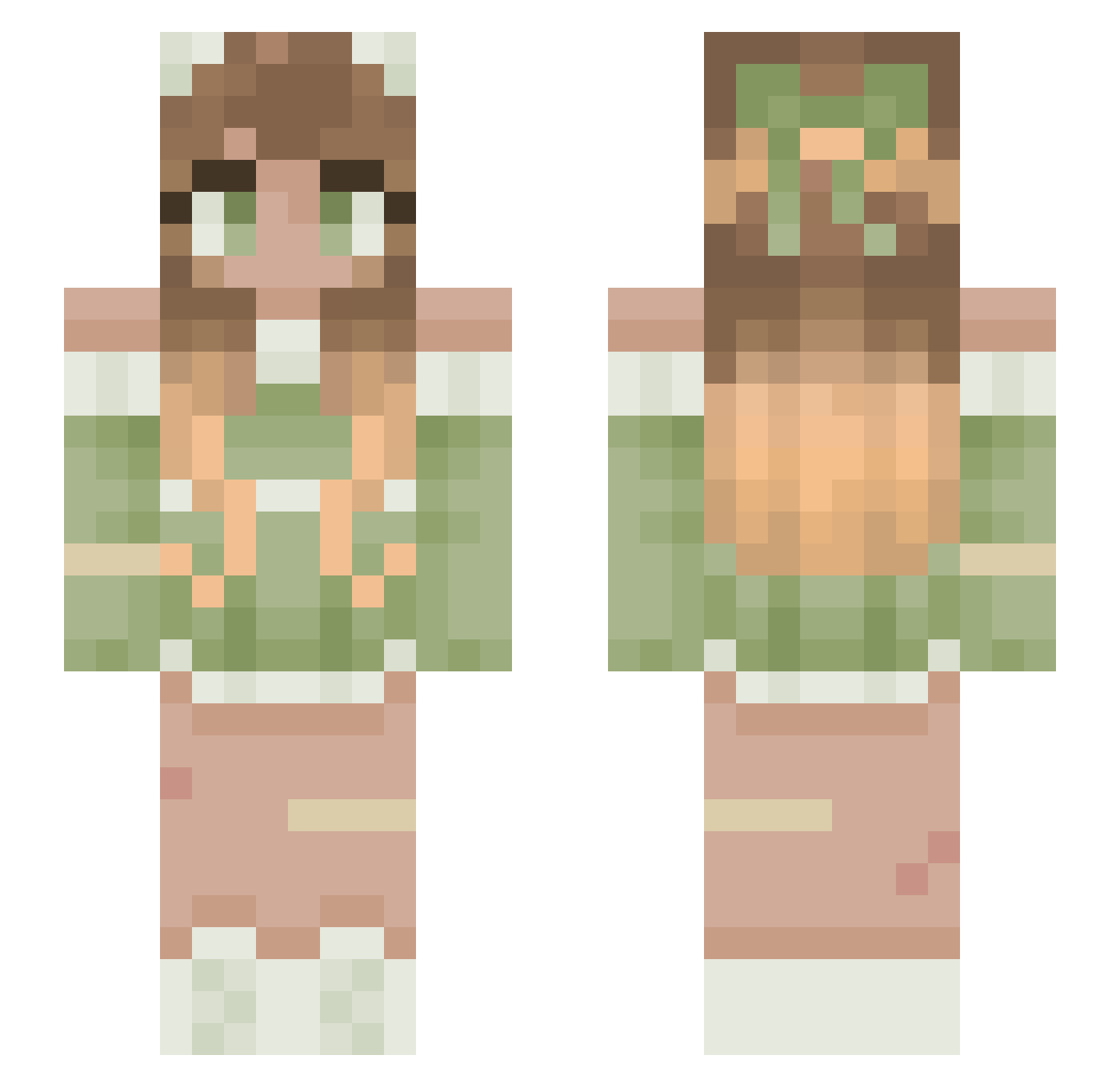 Darkshadow215 Minecraft skin, front and back view