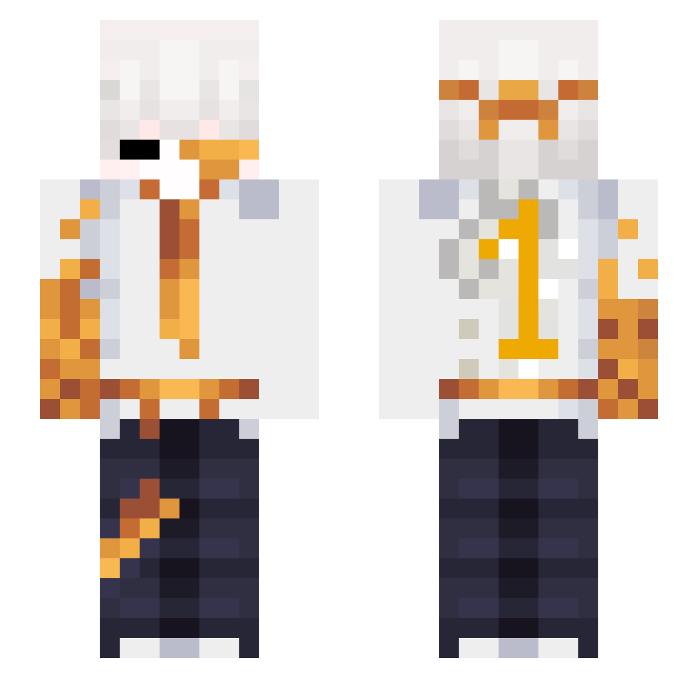 SPOKO_13 Minecraft skin, front and back view