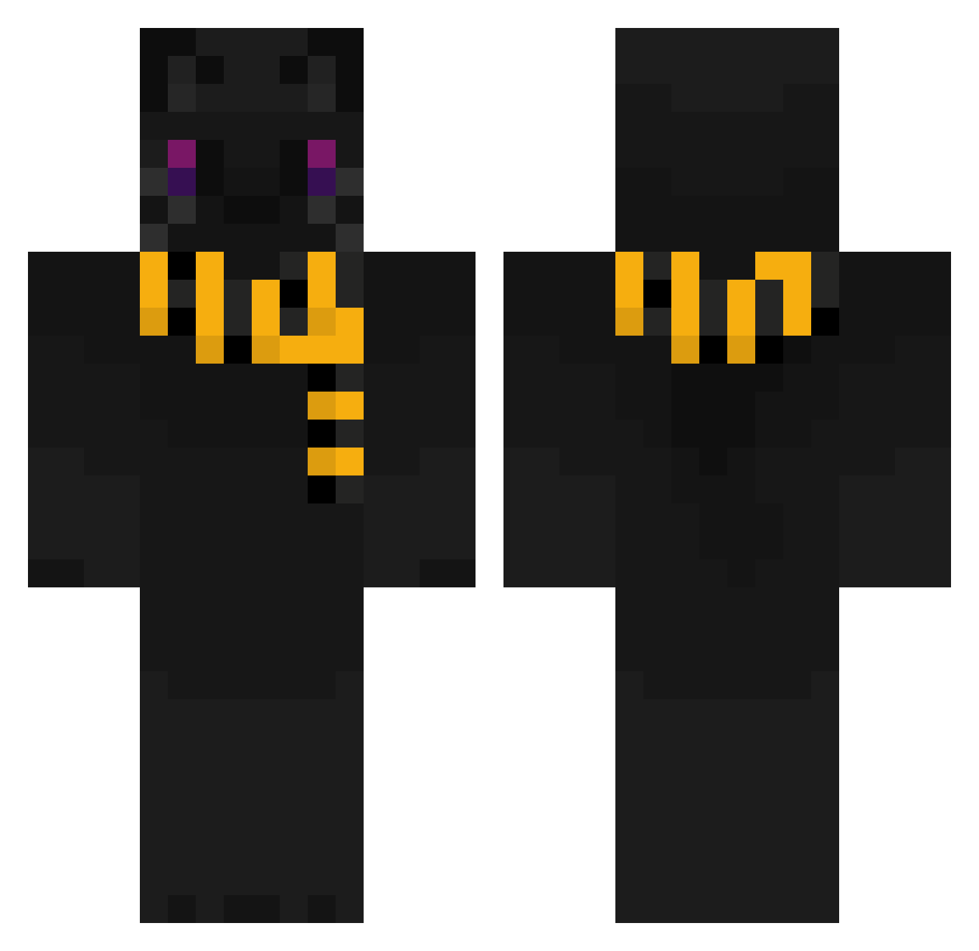 ivxjai Minecraft skin, front and back view