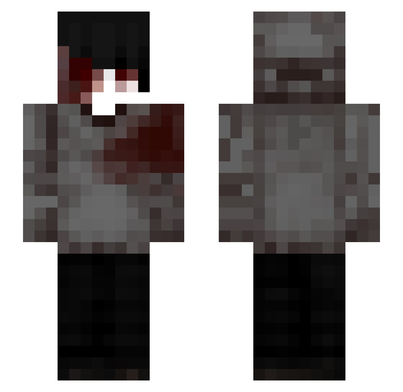 JoKK1n Minecraft skin, front and back view