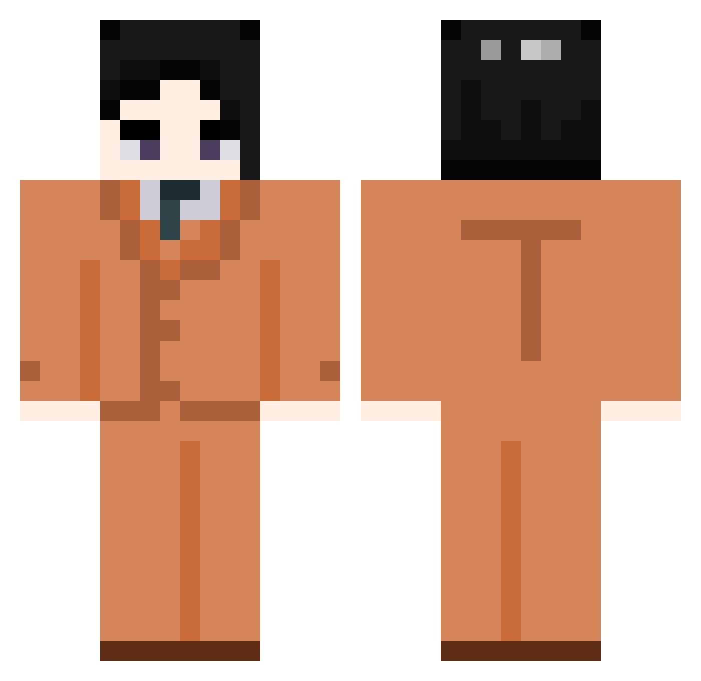 CHOCOCOOKIE0122 Minecraft skin, front and back view