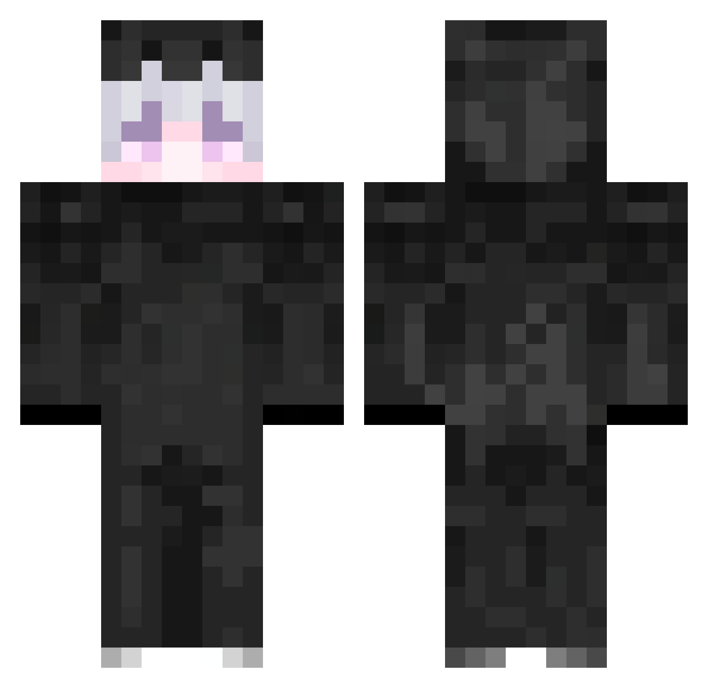 Hvs4r_ Minecraft skin, front and back view