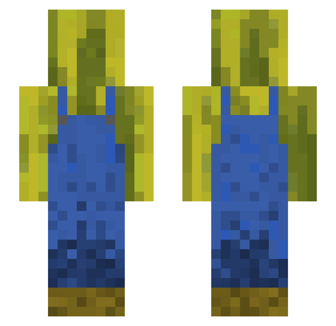 Amas04 Minecraft skin, front and back view