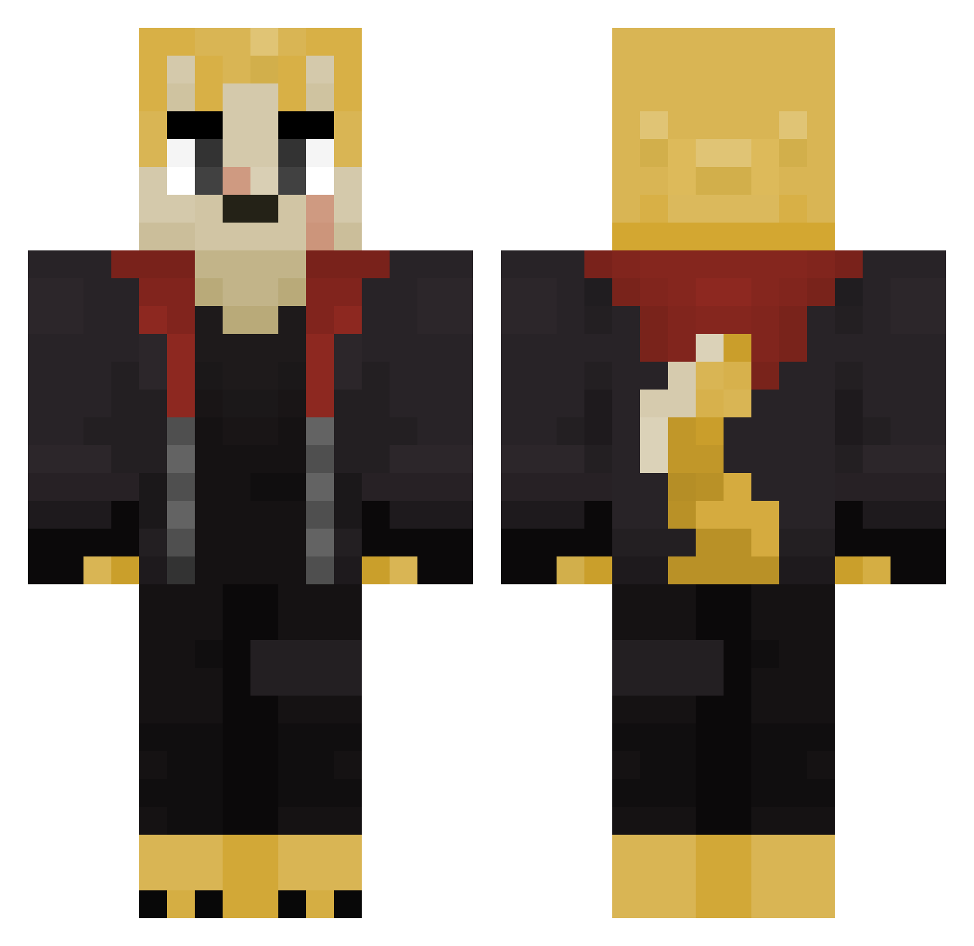 Cooper_Krager Minecraft skin, front and back view