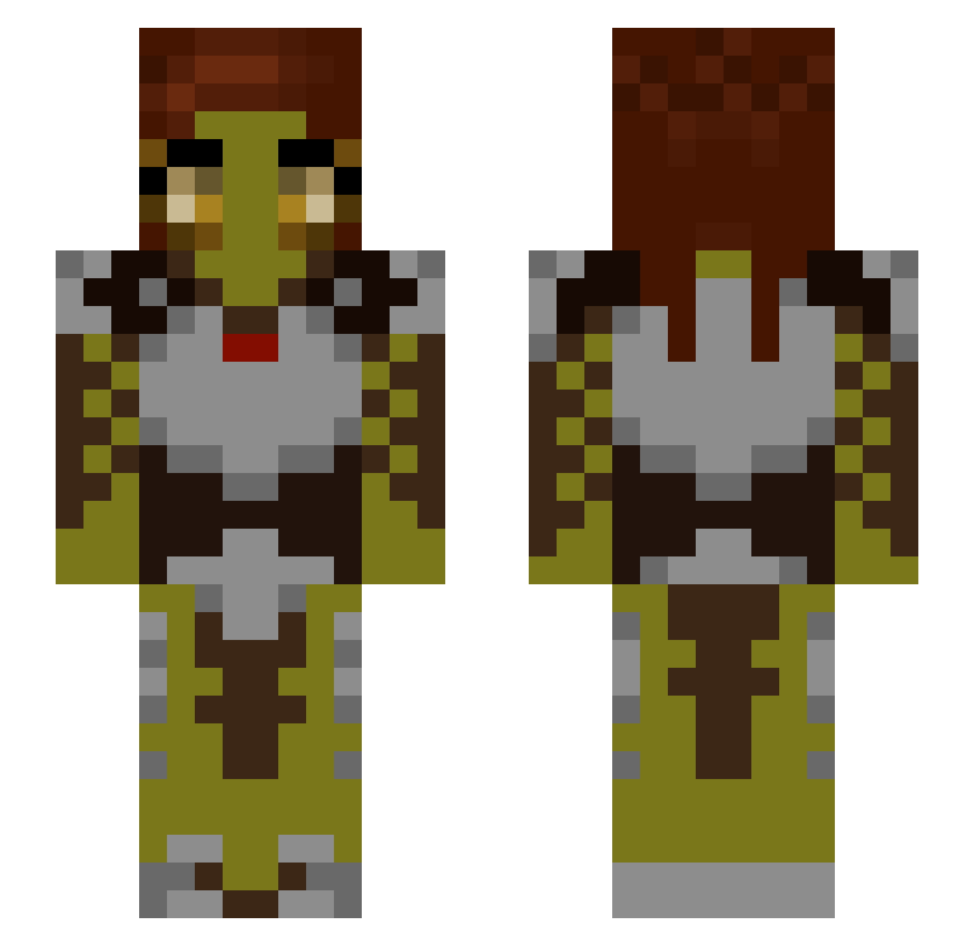 Annabee2003 Minecraft skin, front and back view