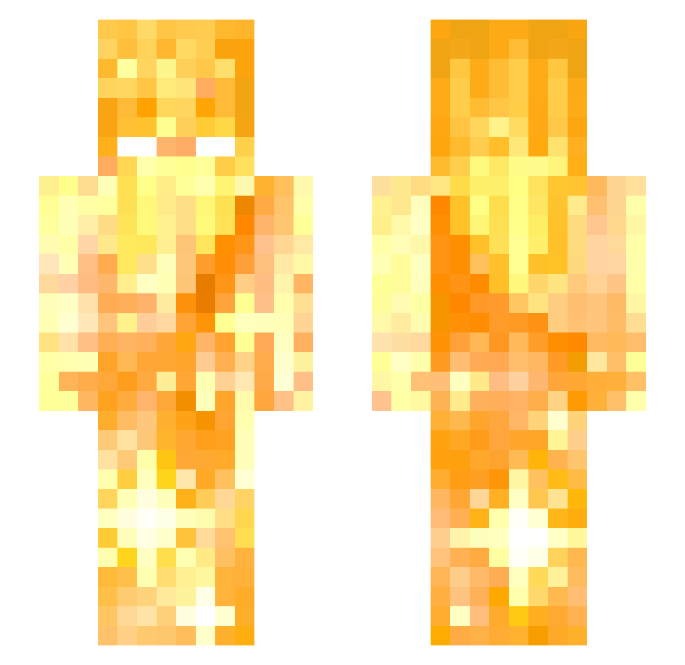 kkaiwuu Minecraft skin, front and back view