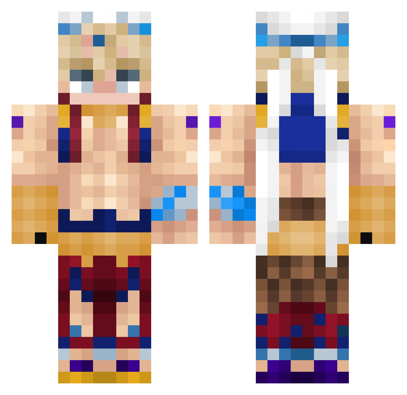 El_zoz0 Minecraft skin, front and back view