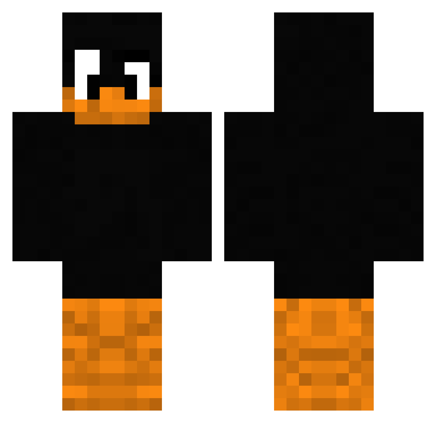 scienceguy11 Minecraft skin, front and back view