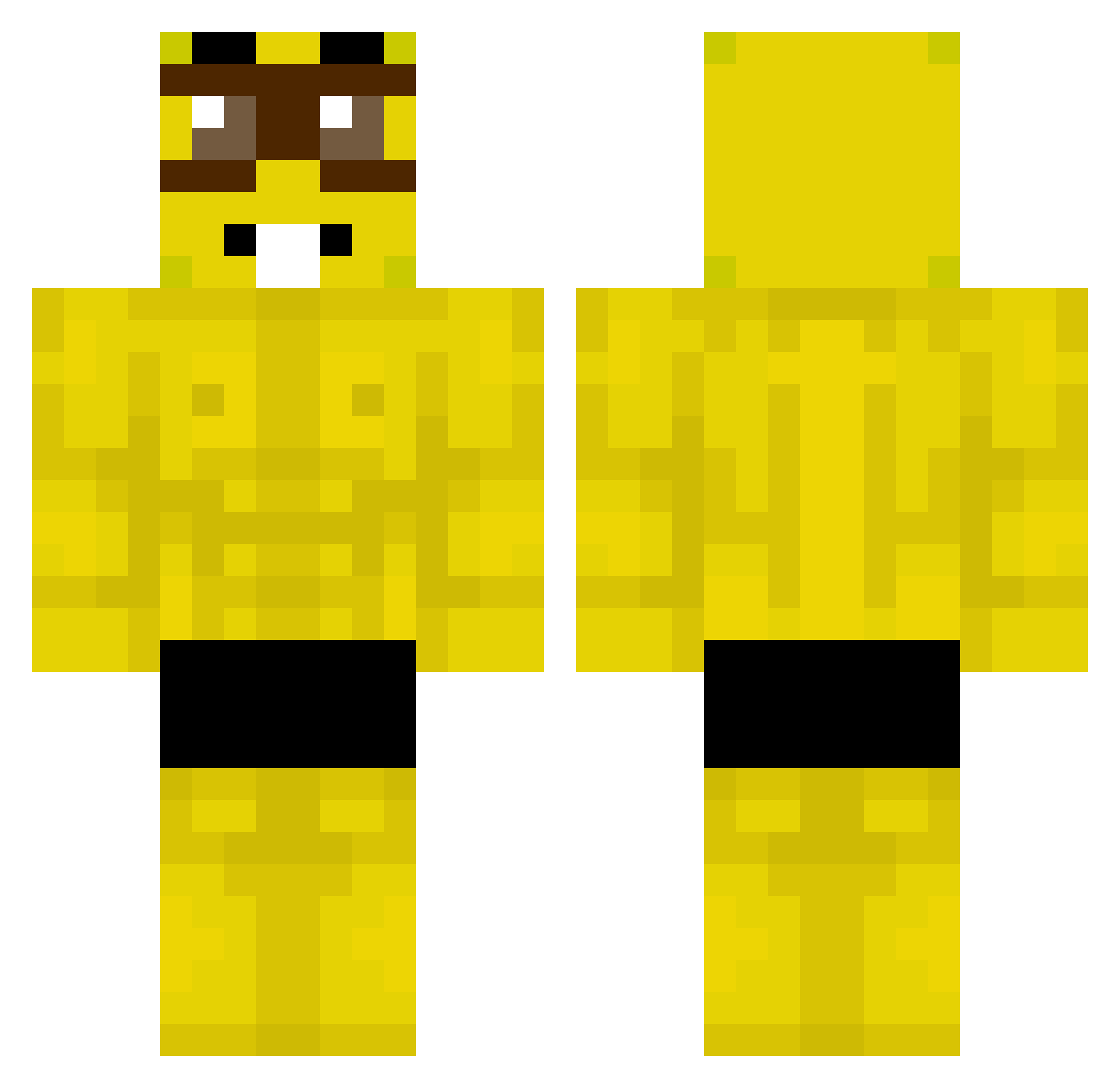 queocanalha Minecraft skin, front and back view