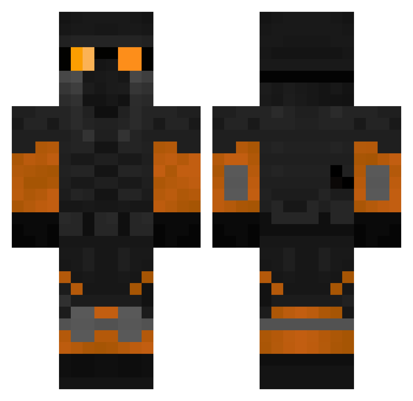 AduhKakangku Minecraft skin, front and back view
